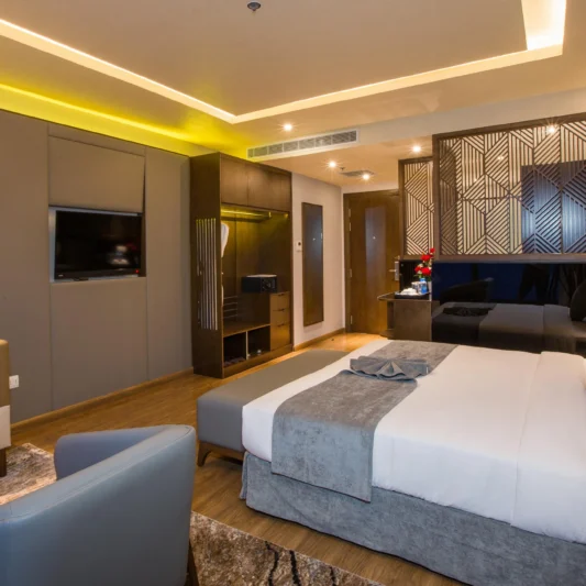 Executive Ocean View room at DTX Hotel Nha Trang with luxurious ocean view and modern interior